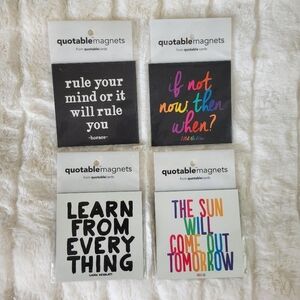 QUOTABLE MAGNETS // bundle of 4 inspirational magnets